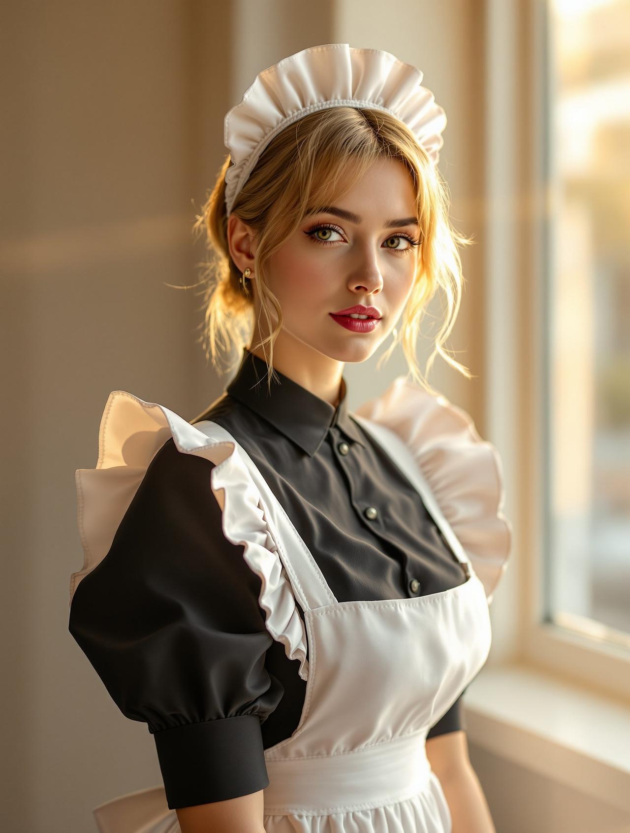 晨曦中的女仆少女 - 女仆写真 - 私密趣事